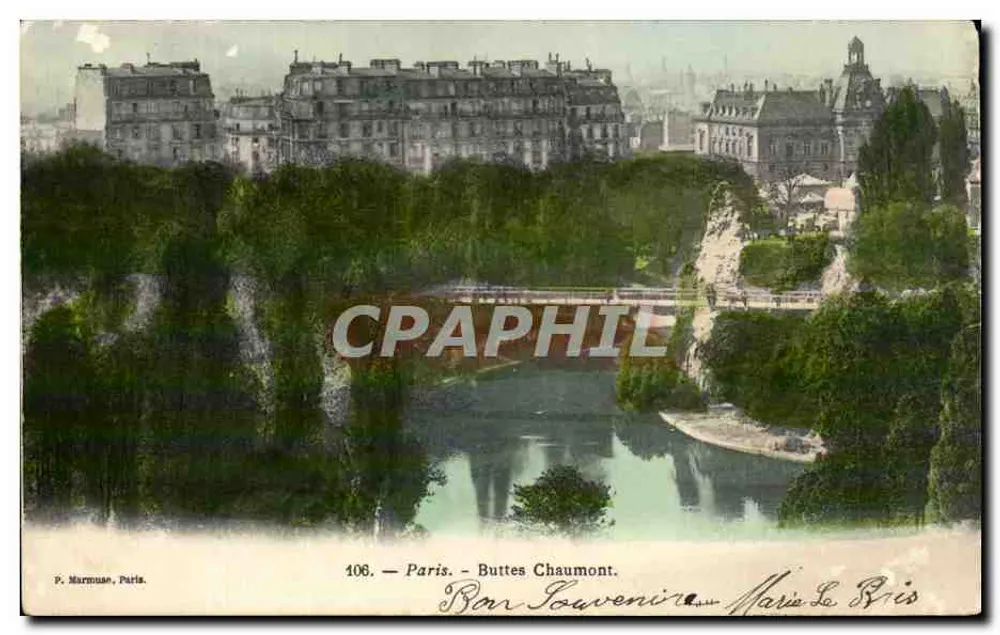 Paris — Buttes Chaumont — P. Marmuson, Paris, n° 406 - Frente