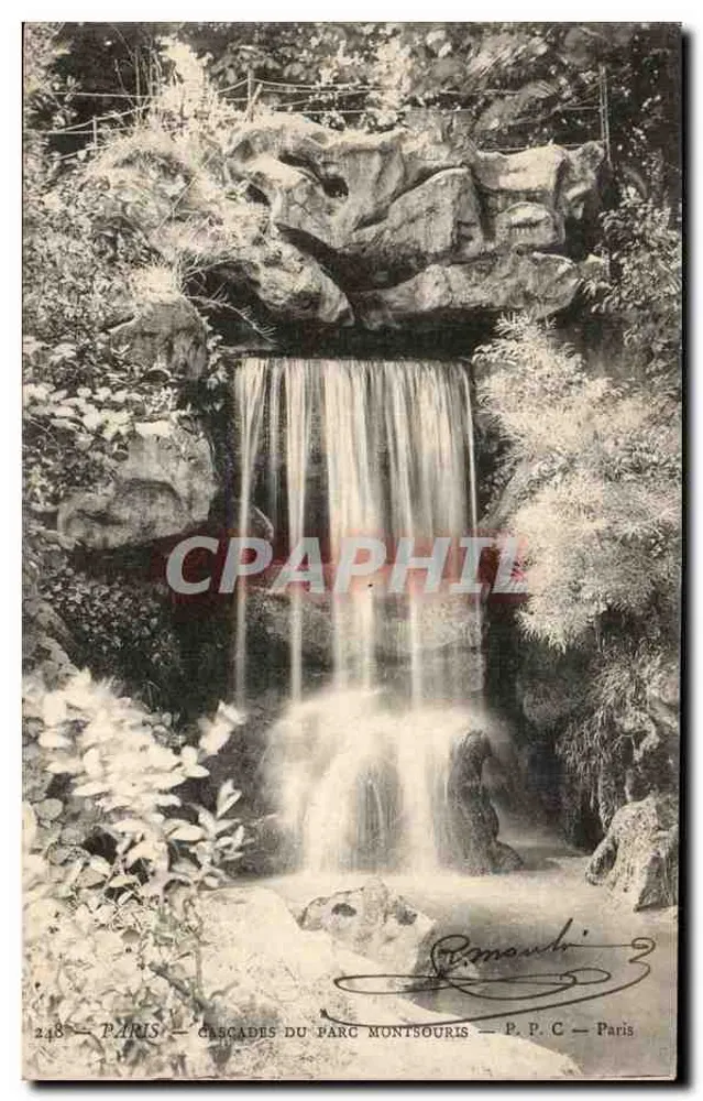 Wasserfälle des Parc Montsouris — P.P.C. — Paris - Vorderseite