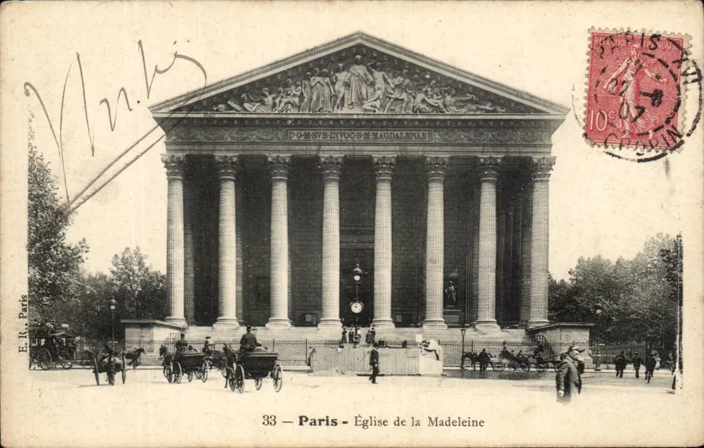 Paris — Igreja da Madeleine — E.R. Paris, n°33 - Frente