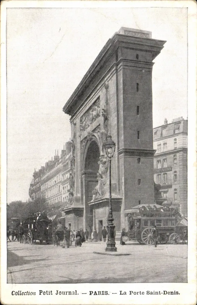 Paris — La Porte Saint-Denis — Sammlung Petit Journal - Vorderseite