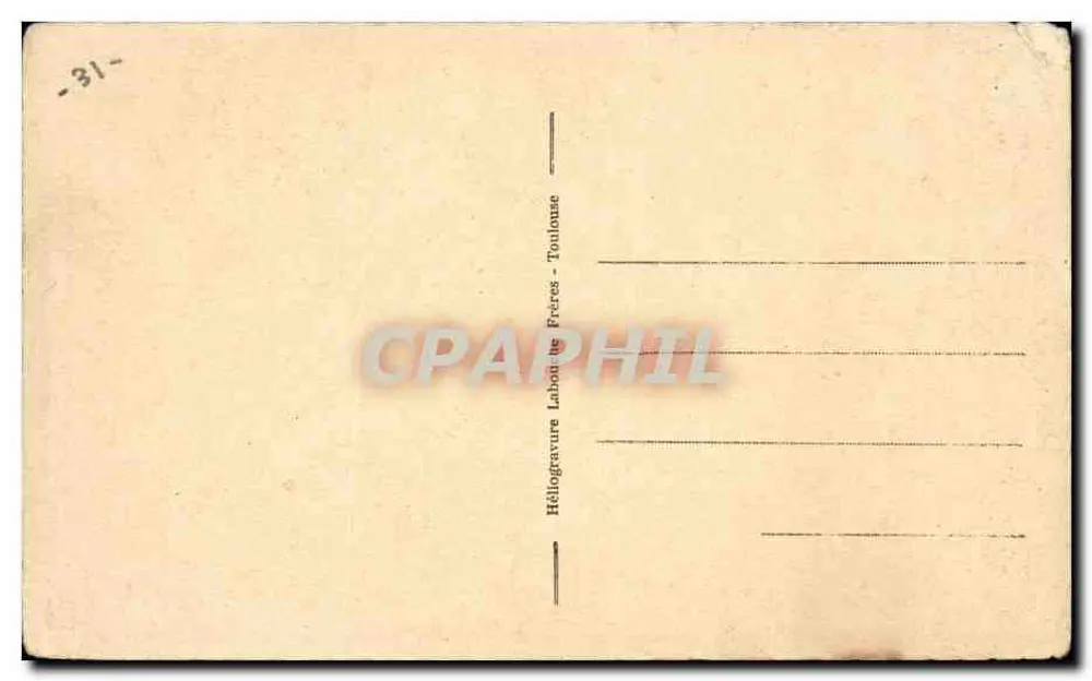 Saint-Bertrand-de-Comminges — Porte ogivale dans le cloître — Héloïgraphe Laboureur Frères, Toulouse, n°200 - Verso