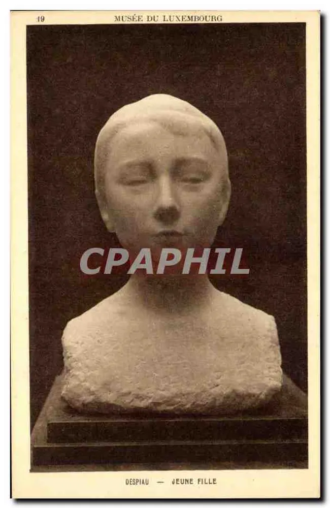 Musée du Luxembourg — Büste einer jungen Frau von Despiau — n°19 - Vorderseite