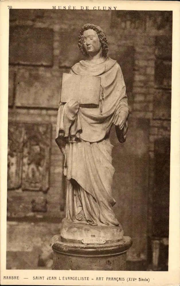 Saint Jean l'Évangéliste — Musée de Cluny — Französisches Kunstwerk 14. Jahrhundert - Vorderseite