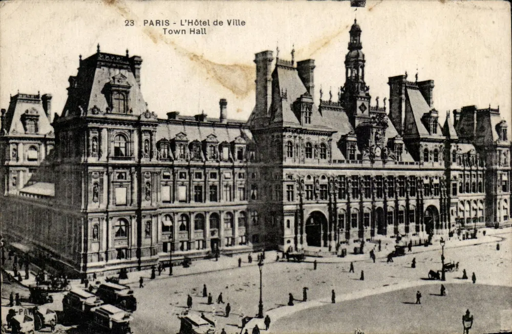 Paris - O Hôtel de Ville — Town Hall — editor PAM, n°23 - Frente