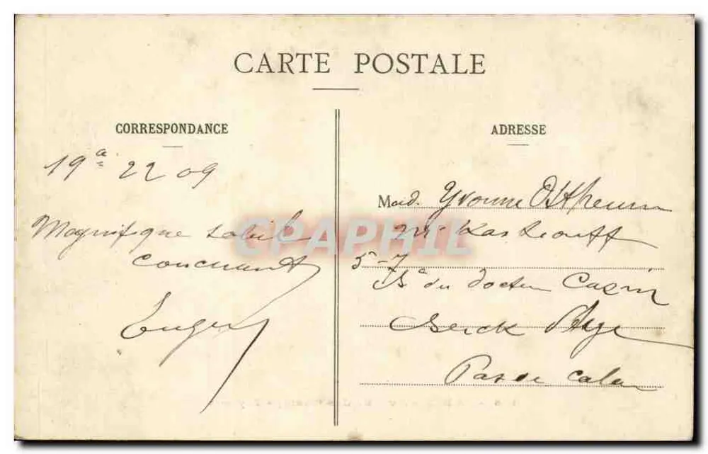Parijs - Avenue des Champs-Élysées — Arc de Triomphe — uitgever Parijs, n° 126 - Achterkant