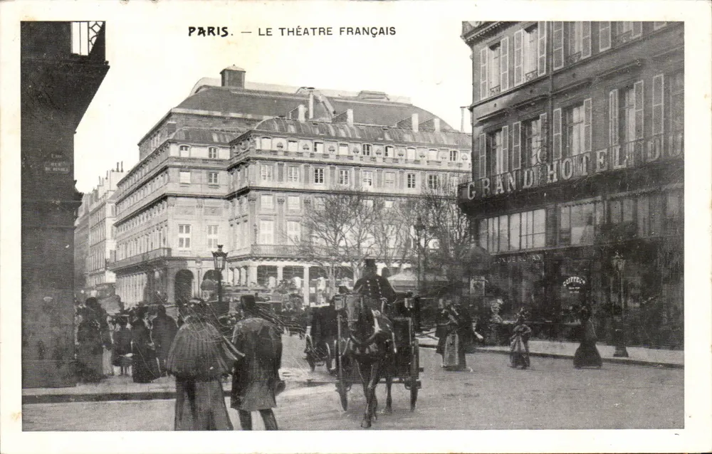 Paris — O Teatro Francês — Grand Hôtel do Grand Paris - Frente