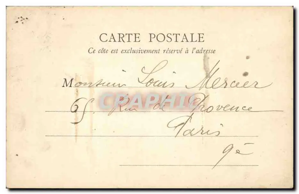 PARIS — Igreja da Madeleine — B. F. PARIS, n°46 - Verso