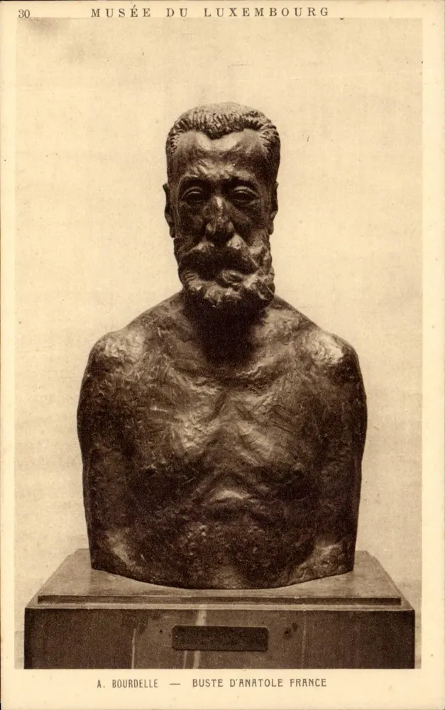 Büste von Anatole France — Musée du Luxembourg — A. Bourdelle - Vorderseite