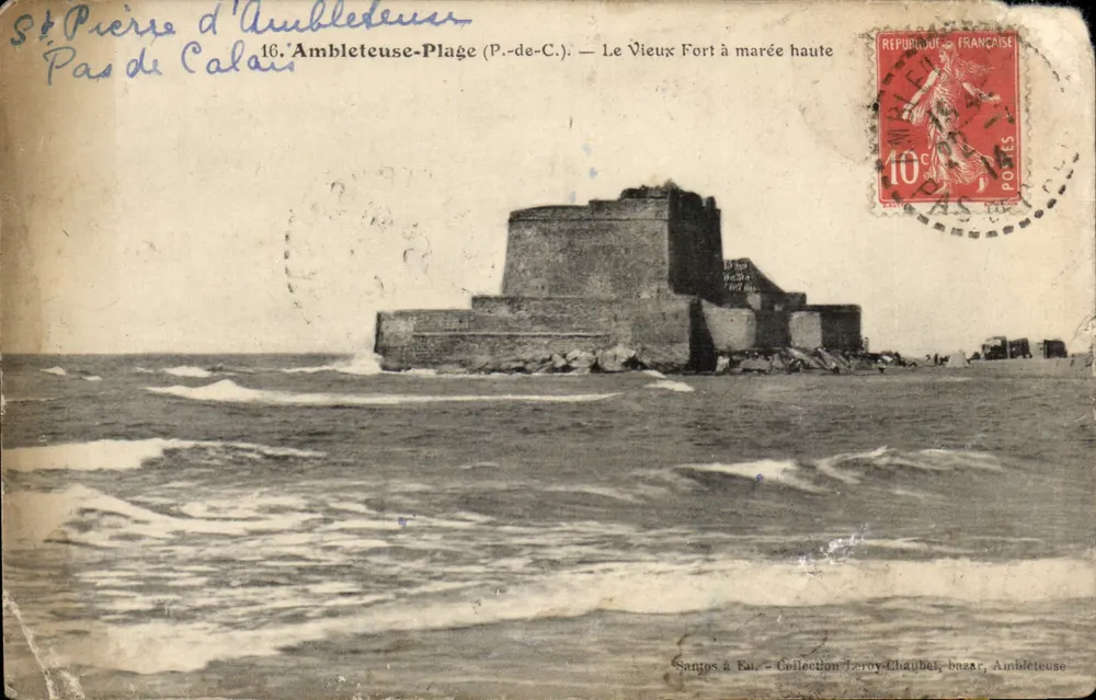 Saint-Pierre-d'Ambleteuse — Der Alte Bergfried bei Flut — Santos à Fai - Vorderseite