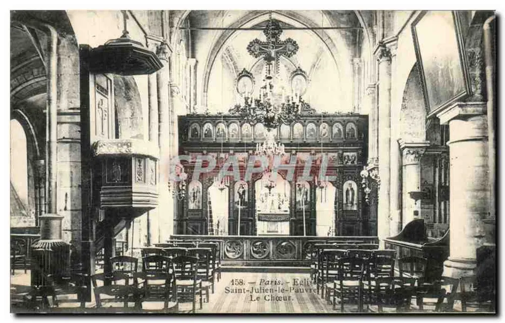 Paris — Kirche Saint-Julien-le-Pauvre — Der Chor - Vorderseite