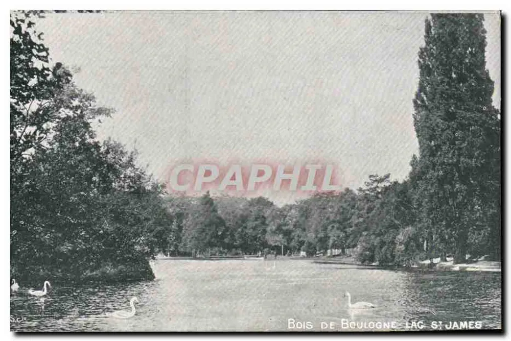Bois de Boulogne — Lago Saint-James — editor não identificado, número de série não visível - Frente