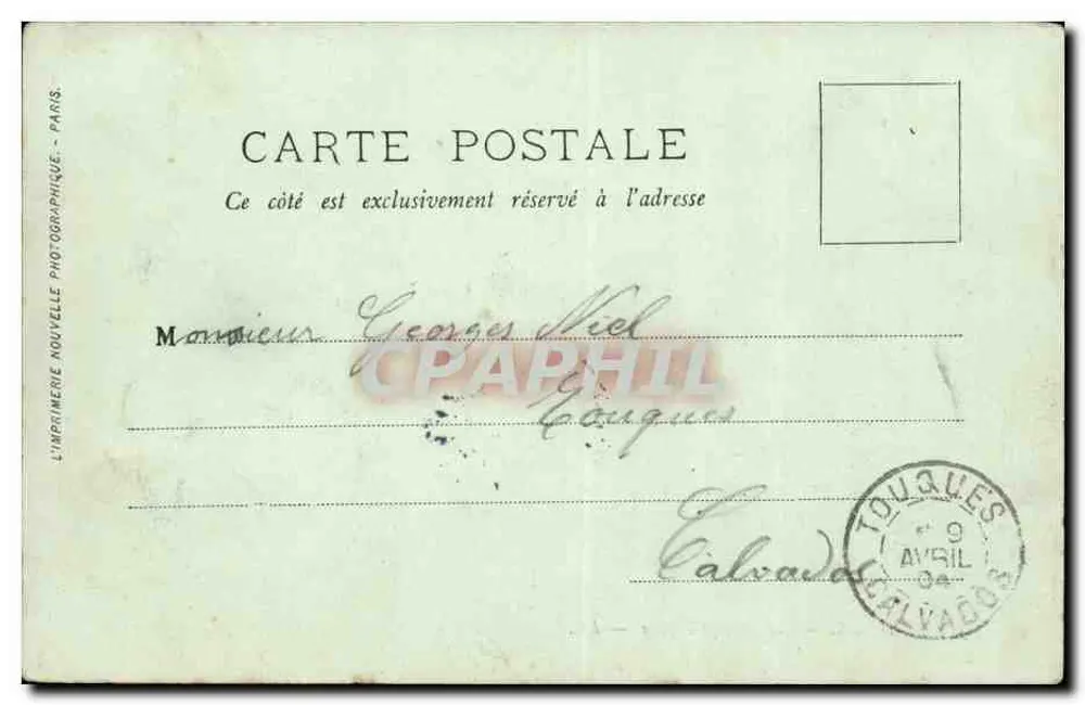 Paris — Les Champs-Élysées — LL. — L'Imprimerie Nouvelle — n° 353 - Verso