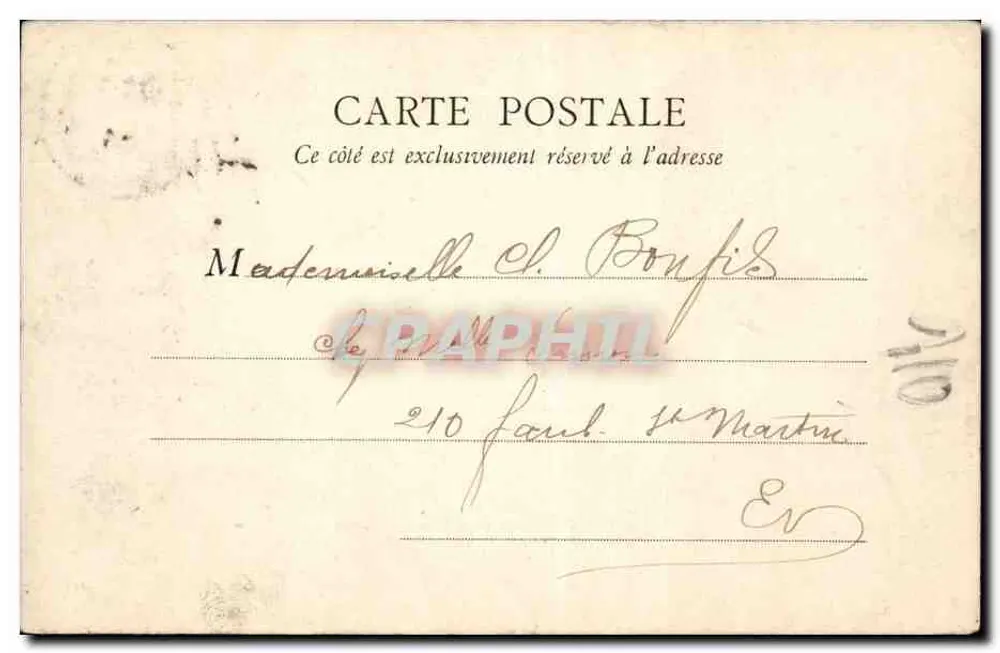 PARIS — Petit Palais des Beaux-Arts — B. F. A. Liris, n° 169 - Verso