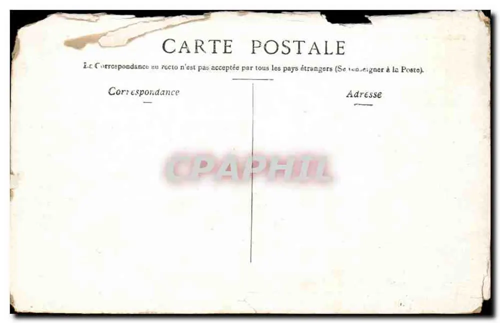 Paris — Hôtel de Ville — éditeur non visible - Verso