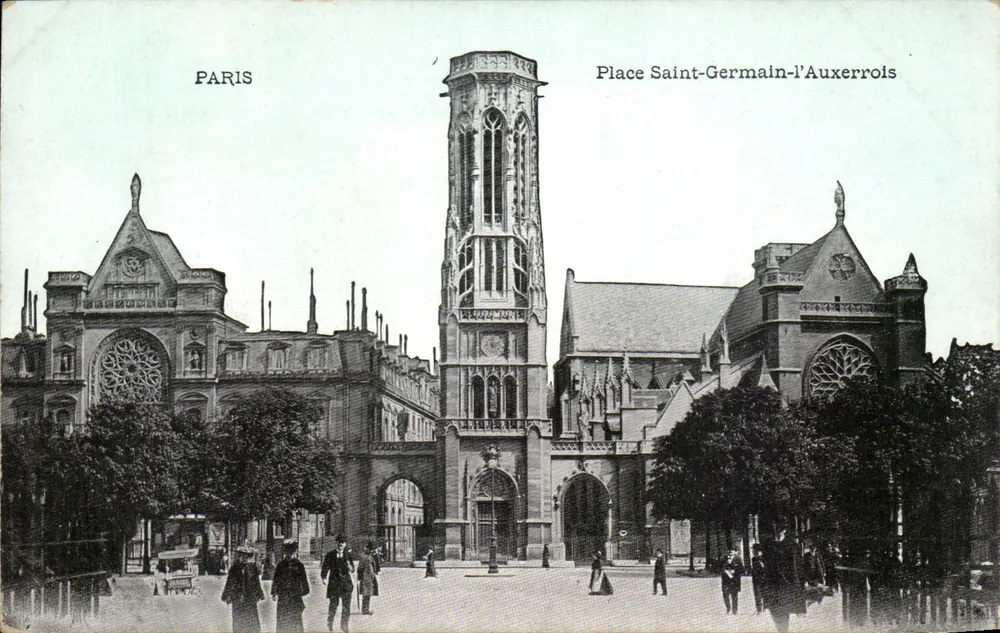 Praça Saint-Germain-l'Auxerrois — Paris — editor não identificado - Frente