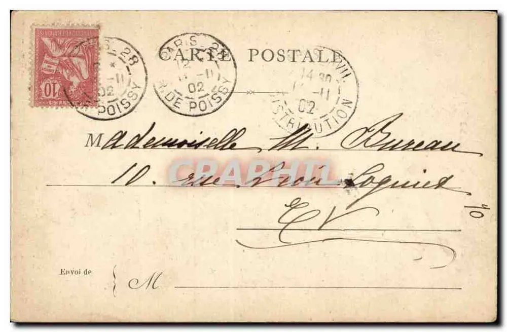 Paris — Estátua de Shakespeare — Editor Sutto - Verso