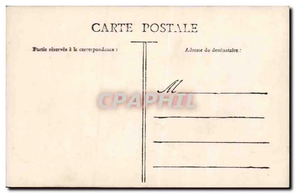 Junge Frau mit Rosenstrauß — gedruckter Text 'Les jours sont longs et tristes sans vous' — Verlag GROIX, n° 643 - Rückseite