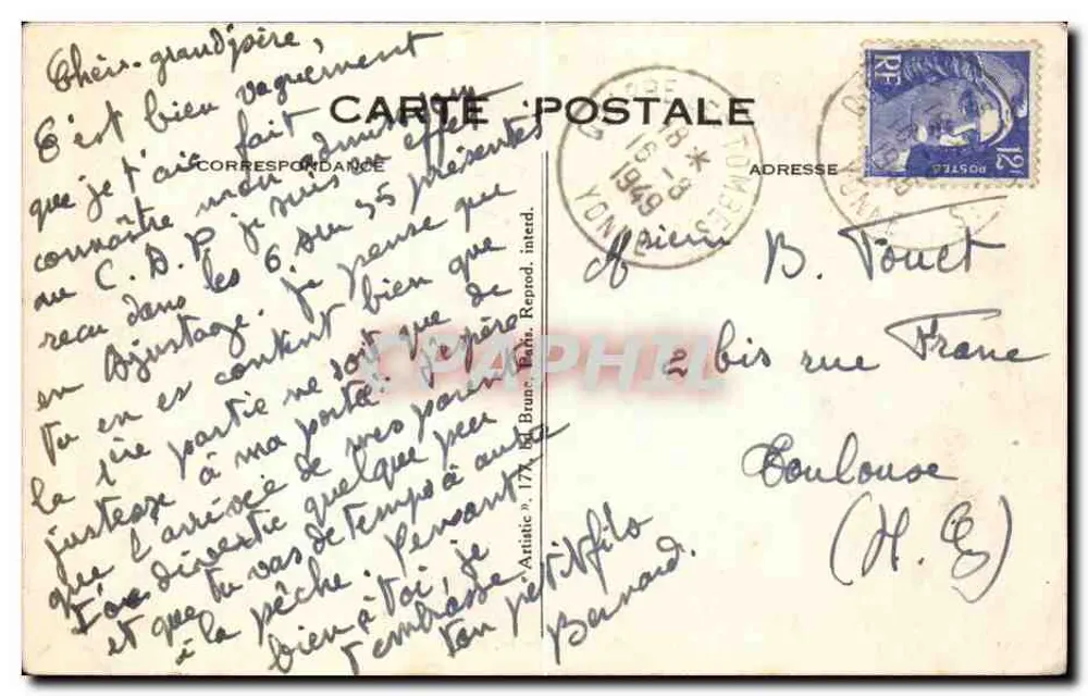 O Morvan pitoresco — Salto da Truta — n°148 - Verso