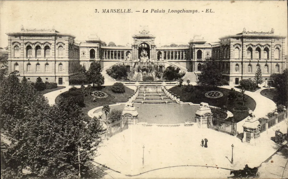 Marseille — O Palácio Longchamps — EL. - Frente