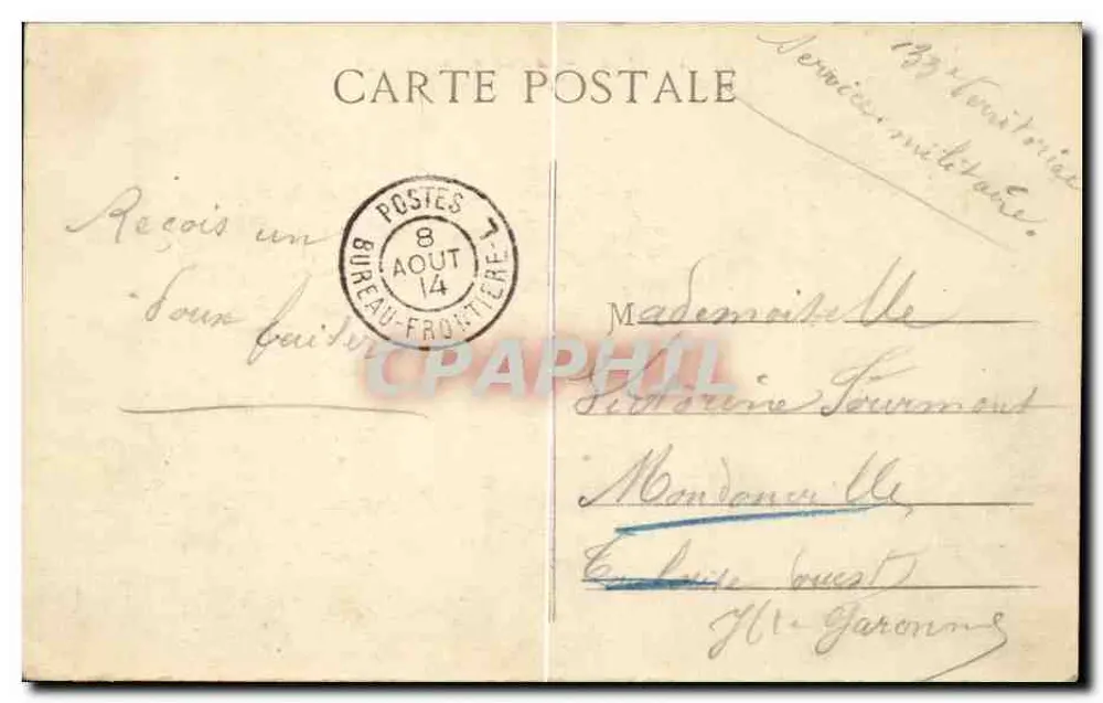 Marseille — O Palácio Longchamps — EL. - Verso