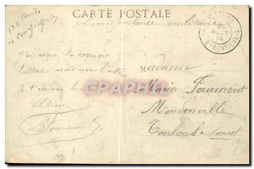 Marseille — O Palácio Longchamp - Verso