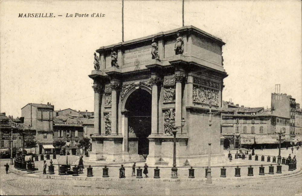 Marselha — A Porta de Aix — Editor: La Tâche, Marselha - Frente