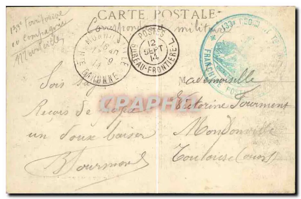 Marselha — A Porta de Aix — Editor: La Tâche, Marselha - Verso