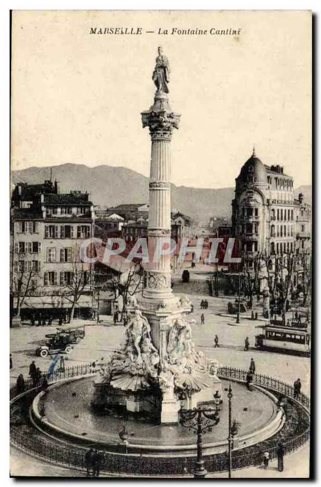 MARSEILLE — Fontaine Cantini — unbekannter Verlag, Seriennummer nicht sichtbar - Vorderseite