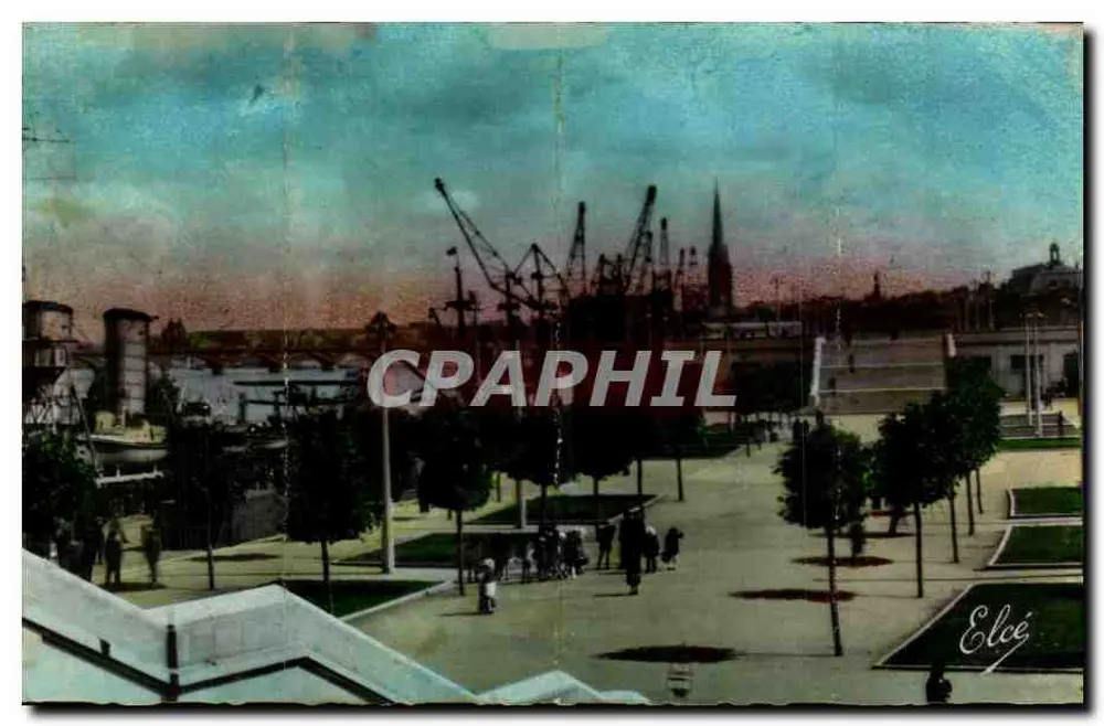 Hafen von Béziers — Panoramablick — Edition L. Chatatgneau, 13. BORDEAUX - Les Nouvelles - Vorderseite