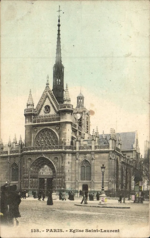 Paris — Igreja de São Laurent — Editor desconhecido, n° 138 - Frente