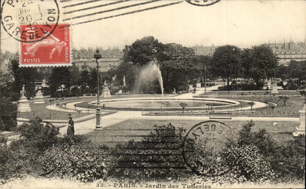 Jardim das Tuileries — Paris — editor Delly, n° 35 - Frente