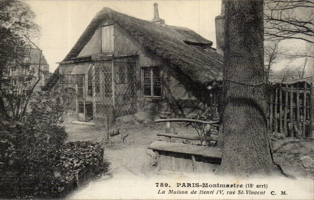 Paris-Montmartre — Das Haus von Henri IV, rue Saint-Vincent — C. M. n°789 - Vorderseite