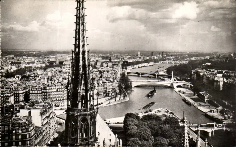 Paris — Panoramablick von der Notre-Dame — Art Flanant Editions - Vorderseite