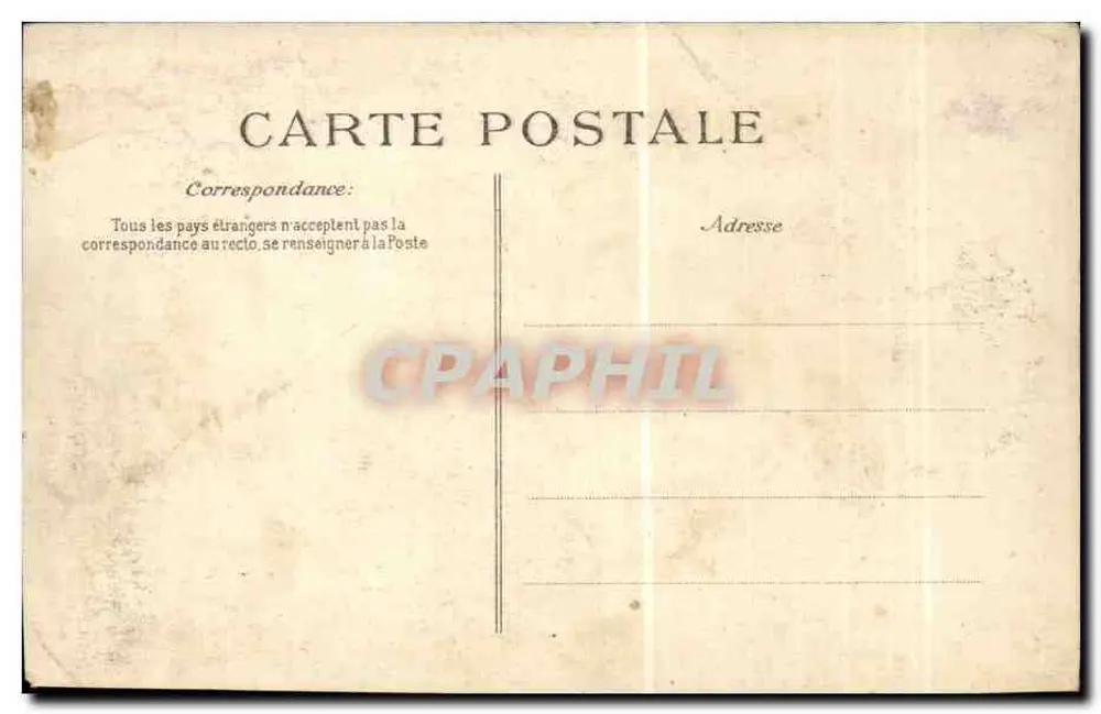 Mona Lisa, von Leonardo da Vinci — Entwendet aus dem Louvre-Museum am 21. August 1911 — Verlag E.D. - Rückseite