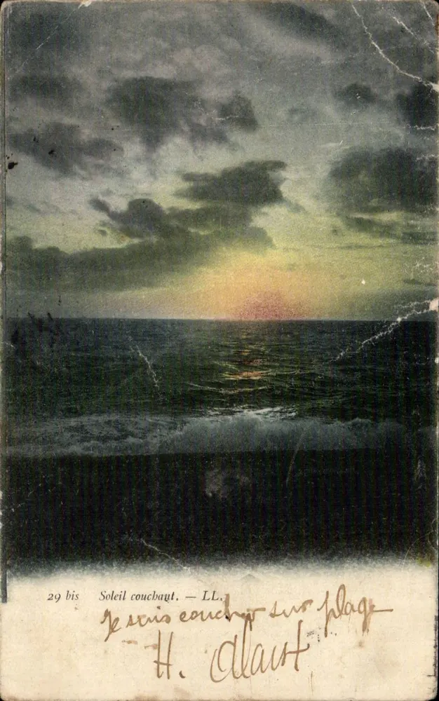 Zonsondergang — LL. — L'Imprimerie Nouvelle Photographique, Parijs, n° 29 bis - Voorkant