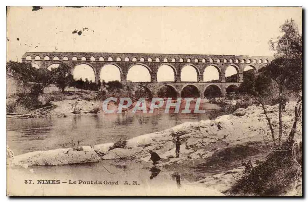 Nîmes — O Pont du Gard — A.R. n°37 - Frente
