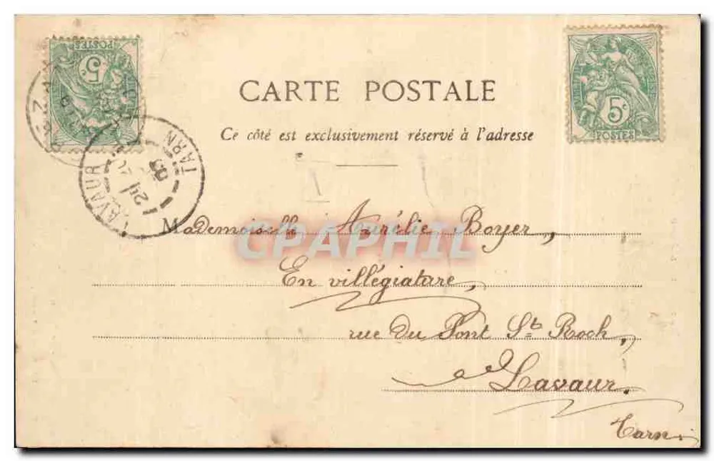 Tal der Aude — Ausfahrt des Pierre-Pays-Passes und die Elektrizitätsfabrik — Phototypie Labouche frères, Toulouse - Rückseite