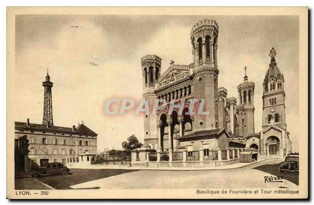 Lyon — Basilika Fourvière und Metallturm — Reivan, n° 282 - Vorderseite