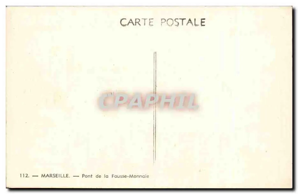 Marseille — Brücke der Falschen Münze — 112 - Rückseite