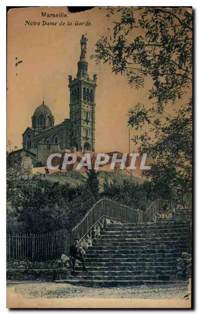 Marseille. Notre Dame de la Garde. - Frente