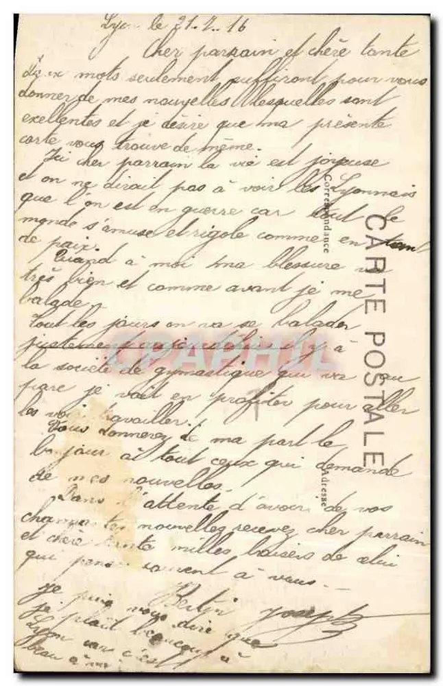 LYON — Teatro dos Célestins — E.R. - Verso