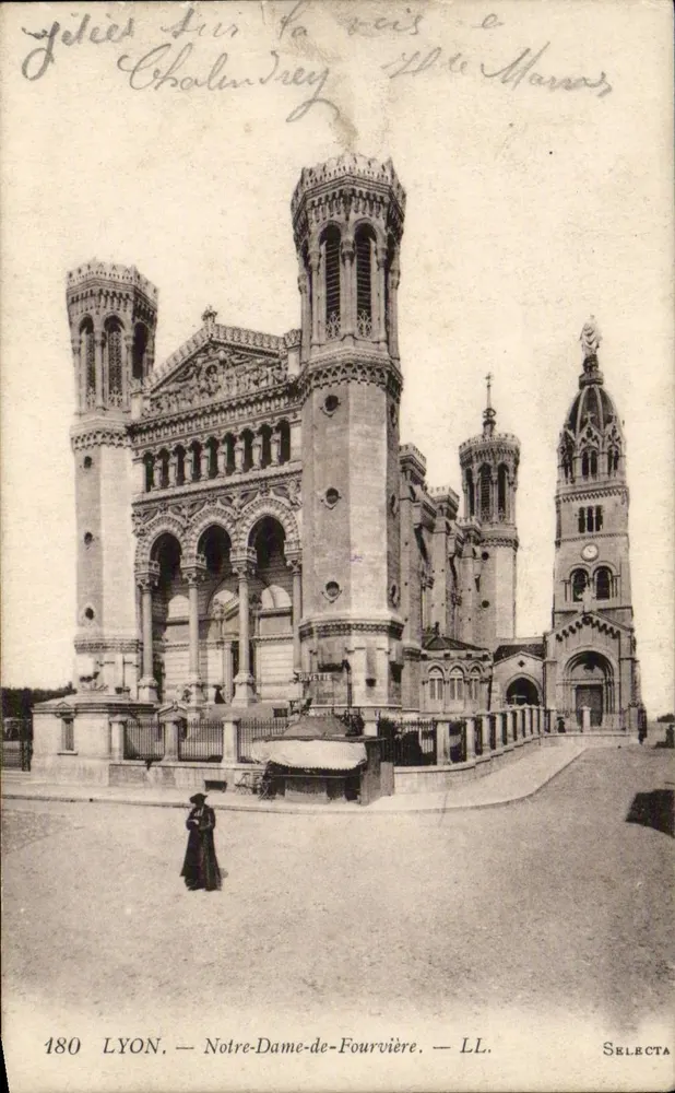 LYON — Notre-Dame-de-Fourvière — LL. — Selecta — n°180 - Frente