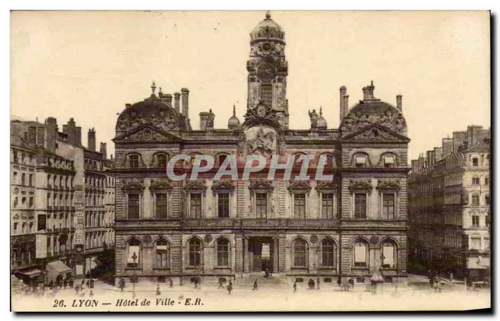 LYON — Hotel de Ville — E.R. n°26 - Frente