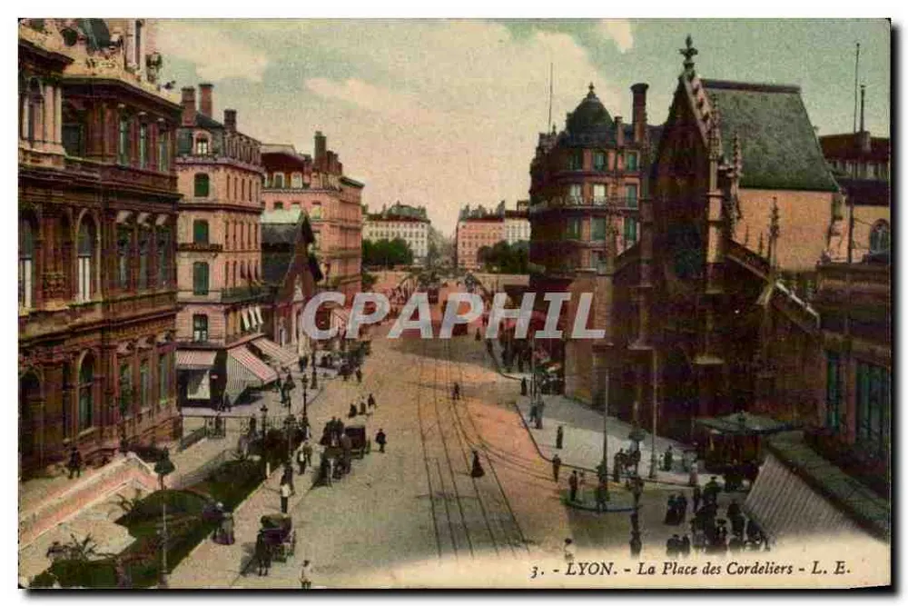 LYON - La Place des Cordeliers - L. E. - Anverso