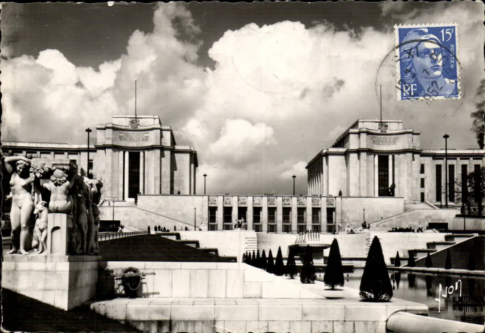 Palais de Chaillot — Paris — Éditions d'Art Martel, n° I. B. 637 - Vorderseite