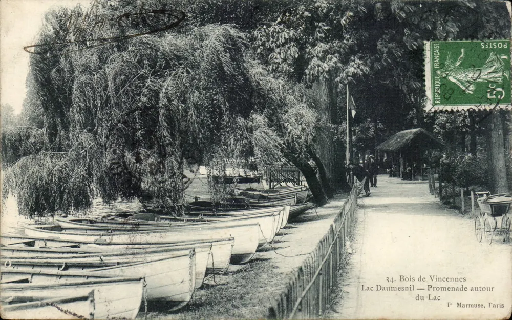 Bois de Vincennes — See Daumesnil — Spaziergang um den See — P. Marmuse, Paris - Vorderseite