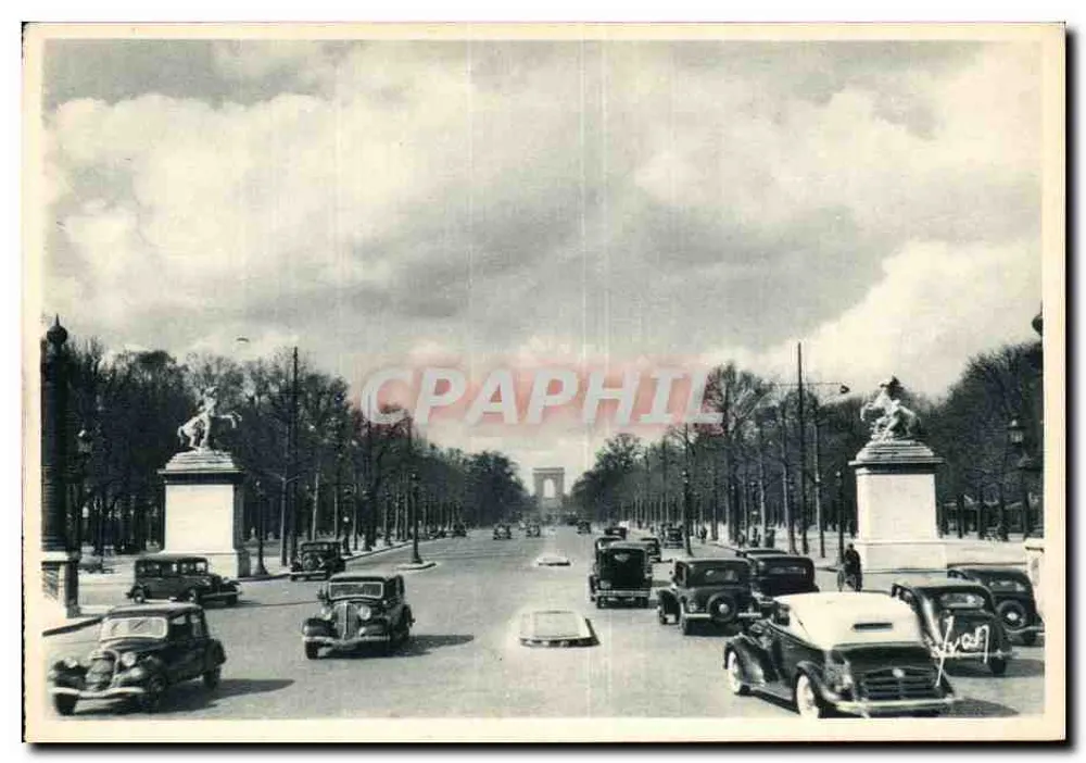 Avenue des Champs-Élysées — Arc de Triomphe — Les Éditions d'Art 'WON' Paris - Vorderseite