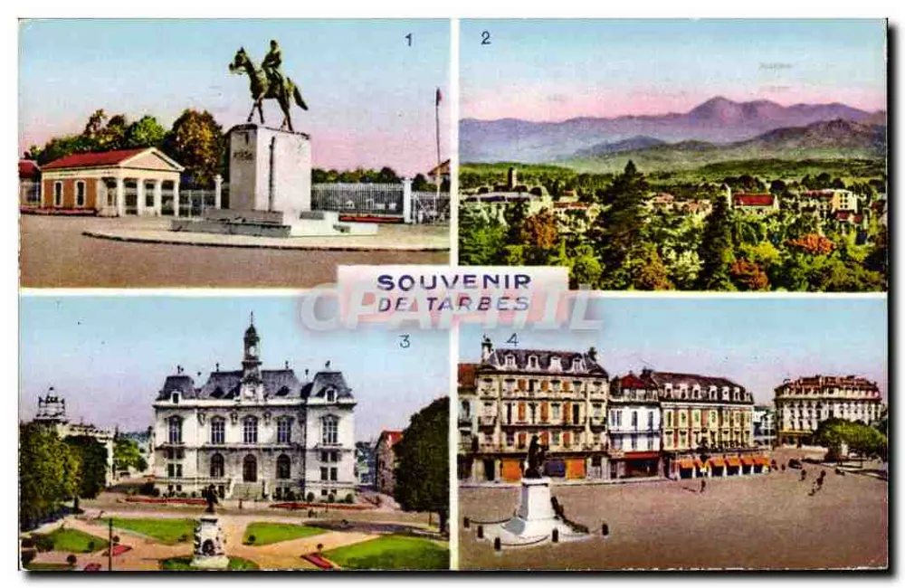 Tarbes — Lembrança de Tarbes — L. Chatatgneau - Frente