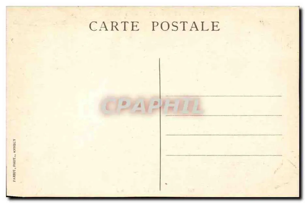 Annecy — O Castelo — Sítios pitorescos da Saboia — n°245 - Verso