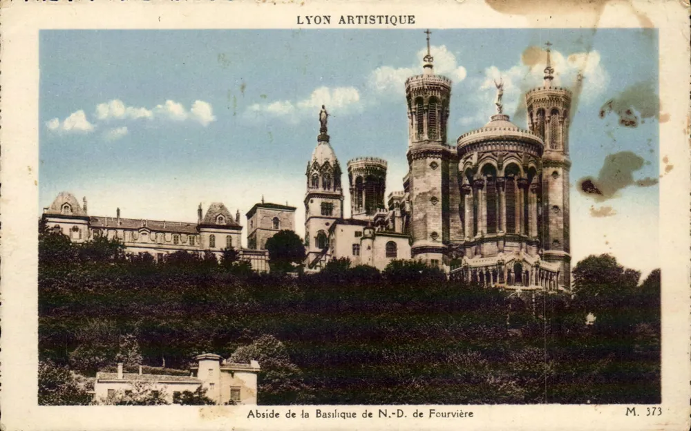 Apsis der Basilika Notre-Dame de Fourvière — Lyon Artistique, Verlag M. 373 - Vorderseite